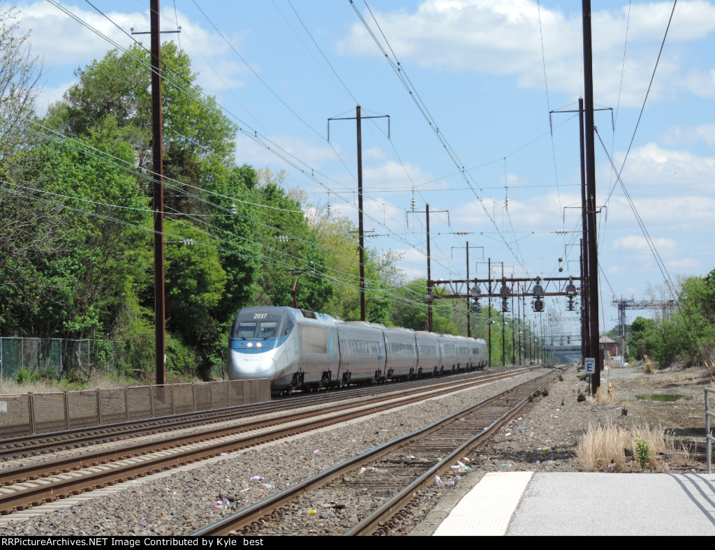 AMTK 2037 on train 2155